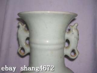 Wonderful Historic Old Ru Kiln Porcelain Both EarVase  