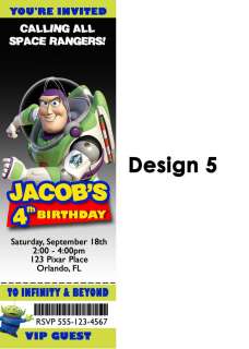 Toy Story Birthday Party Invitation Custom Photo Woody Buzz 