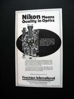 NT 3A Nikon 10 second Theodolite optics 1980 print Ad  