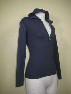 MOSCHINO Navy Blue Long Sleeve Hooded Shirt sz. 2 3 4  