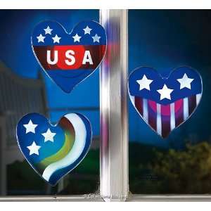  Suction Cup Lighted Hearts Window Decor 