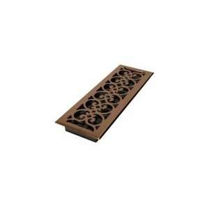  DECOR GRATES SPH414 A 4x14 Scroll Steel Plated Antique 