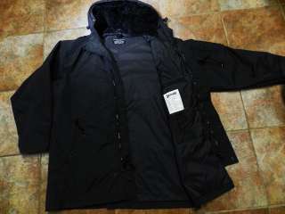 Mens SCHOTT black parka Type N3 B jacket  