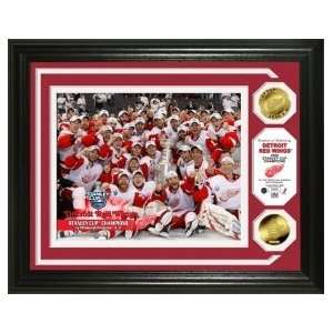 Detroit Red Wings Stanley Cup Champions Celebration Photomint w/ 2 