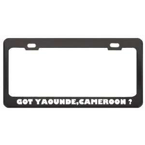 Got Yaounde,Cameroon ? Location Country Black Metal License Plate 