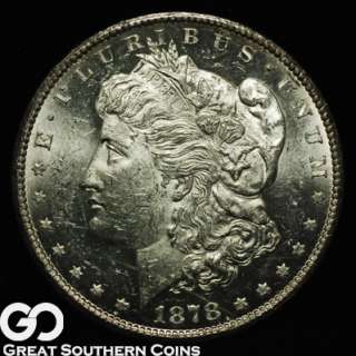 1878 CC Morgan Silver Dollar SEMI PROOFLIKE CHOICE BU  