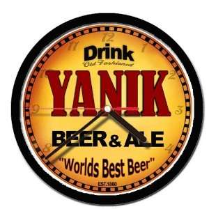  YANIK beer and ale cerveza wall clock 