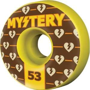    Mystery Authentics 53mm Yellow Skate Wheels
