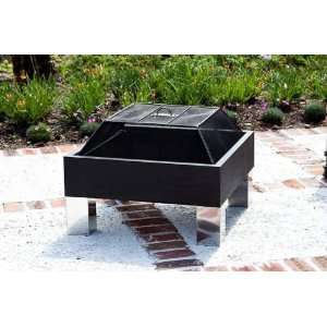  Well Traveled HotSpot Square Fire Pit Patio, Lawn 