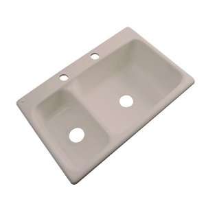   Double Basin Acrylic Topmount Kitchen Sink 52209