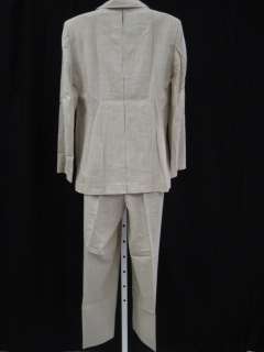   ferretti tan suit blazer pants outfit set in a size 10 the blazer has