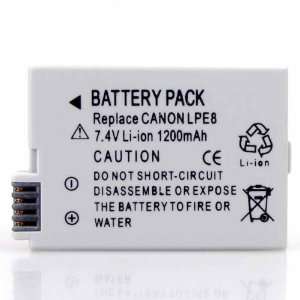  Battery for Canon LP E8 LPE8 EOS Kiss X4 550D Rebel T2i 