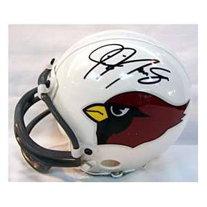  J.J. Arrington Autographed / Signed Cardinals Mini Helmet 