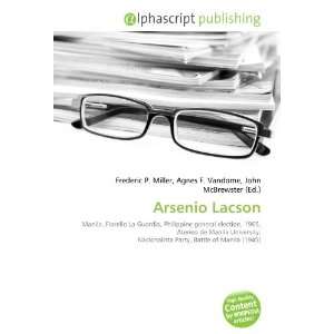  Arsenio Lacson (9786133596245) Books