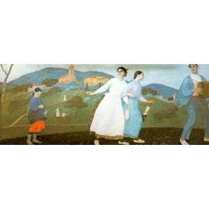  FRAMED oil paintings   Aurelio Arteta   24 x 10 inches 