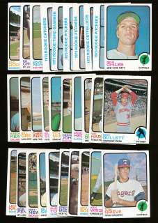 1973 TOPPS BASEBALL HIGH # LOT OF 93 DIFFERENT NM *11561  