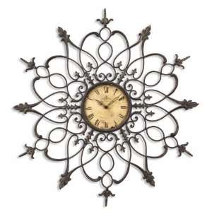  Uttermost 38.5 Inch Viviana Clock Wall Mounted Heavily 