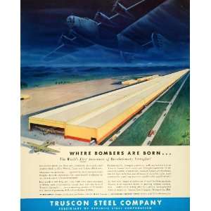  1942 Ad Republic Truscon Steel WWII War Production Bomber 