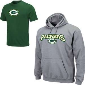   Bay Packers Big & Tall Hood & T Shirt Combo 5X Big