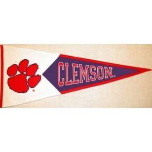  Clemson Tigers 40.5x17.5 Classic Wool Pennant Sports 