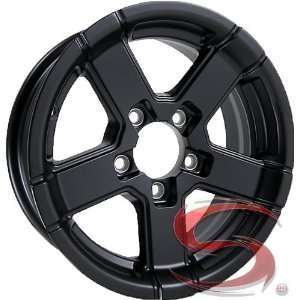   Hi Spec HWT Series07 Aluminum Trailer Wheel 5x4.50   Black Automotive