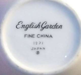   China of Japan English Garden #1221 Creamer A+ & Sugar (as is)  