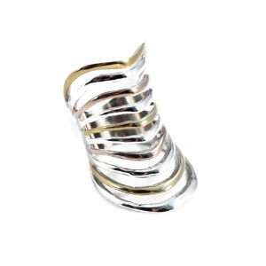  apop nyc Stainless Steel Three Tone Cage Armor Knuckle 