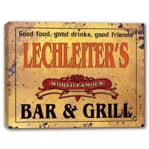  LECHLEITERS Family Name World Famous Bar & Grill 