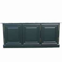   thickness yuli green marble top credenza green wood finish 3 cabinet