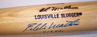 Eddie Mathews Autographed Signed Louisville Slugger Bat PSA/DNA 