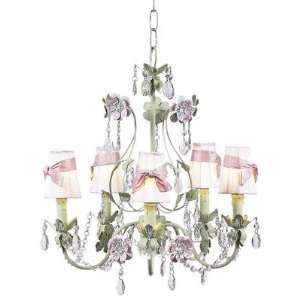 Jubilee Collection 7469_6502_205 Flower Garden 5 Light Chandelier with 