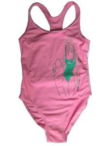 06 NEW Girls Pink Swimsuit Cossies Size 10   12 Yrs  