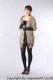 150 new real rabbit&wool line fur 3 color jacket/coat  