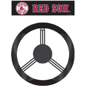  68502   Boston Red Sox Poly Suede Steering Wheel Cover 