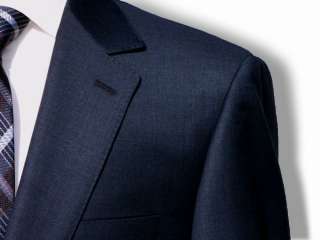 Valentino $1295 French Blue Sharkskin 150s Mens suit  