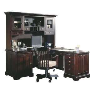  L Shaped Computer Desk with Hutch by Riverside Office 