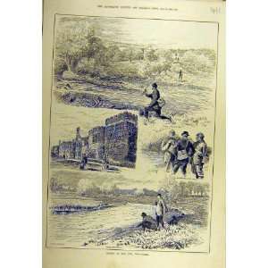   Fishing Wye Derbyshire Haddon Bakewell Sport Print