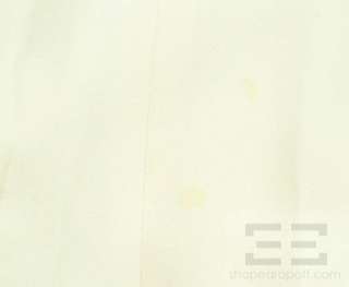 Giorgio Armani Black Label Cream Silk Knotted Front Sleeveless Dress 