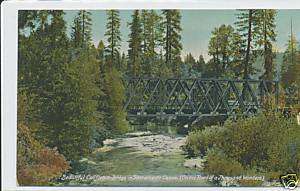 Mt. Shasta Sac Canon Ca 1906 Rare Vintage Postcard 14x4  