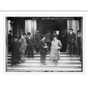   McIntyre, counsel for Hains Bros., on steps of courthouse, New York