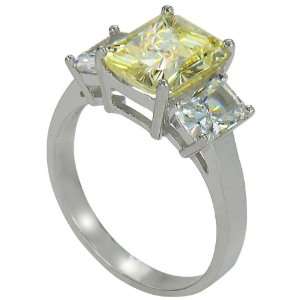 Ziamond Cubic Zirconia The Jen Ring Inspiration 2.5 ct. PINK or CANARY 