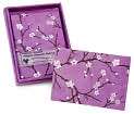Product Image. Title Purple Blossom Boxed Note Card Set of 6