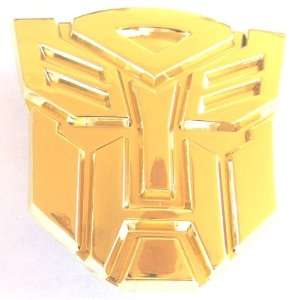  Gold Autobot Transformers Belt Buckle   Brand New 
