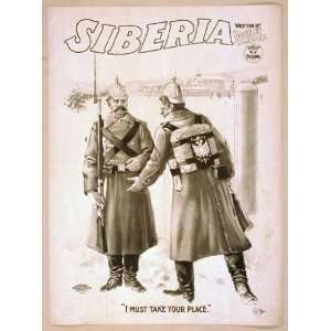  Poster Siberia written by Bartley Campbell. 1900