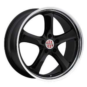  18x8 Victor Turismo (Black w/ Mirror Lip) Wheels/Rims 