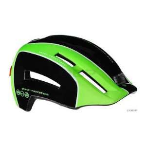 Lazer Urbanize Night Helmet Black/White/Green; LG/XL (58 61cm 