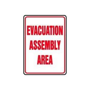  EVACUATION ASSEMBLY AREA 24 x 18 Aluminum Sign