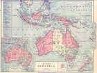 AUSTRALIA. NZ. MALAYSIA Antique Map.Harper.188​5
