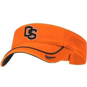  Nike Oregon State Beavers Orange Swoosh Visor Sports 