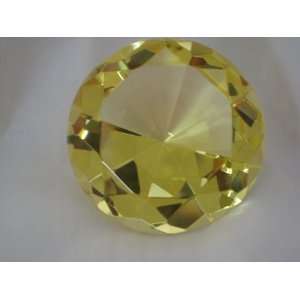   Glass Diamond Shaped Paperweight 3.15 Inches (80 MM)